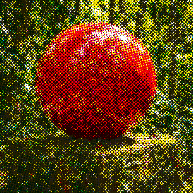 Newsprint effect example